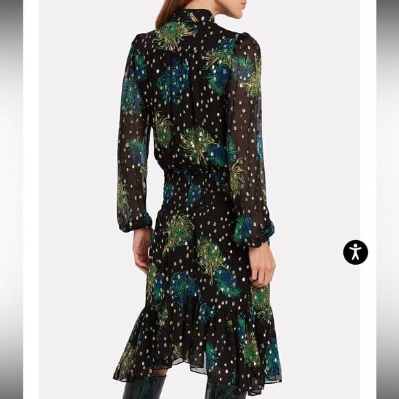 A.L.C. Reese Floral Georgette Dress - Picture 7 of 16